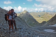 26 il canalone con vista in Passo e Pizzo di Cigola...